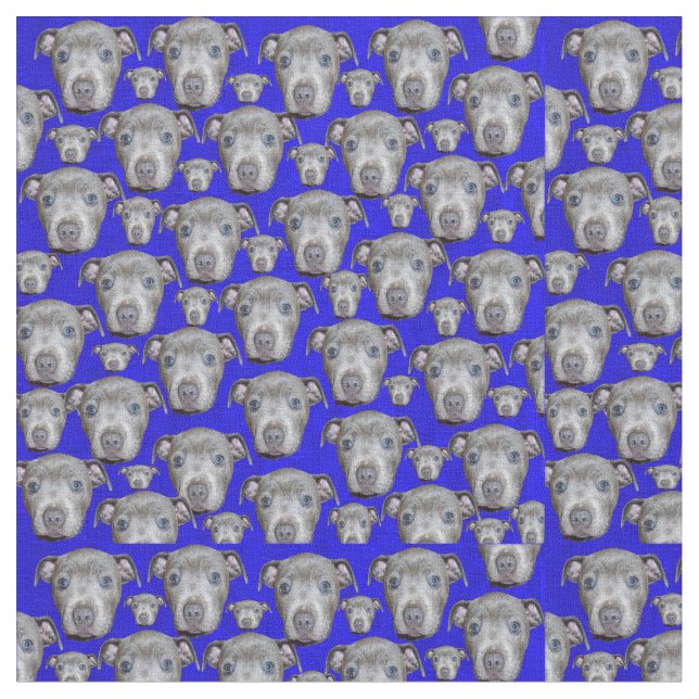 Tecido Staffordshire Puppy Faces, (Detalhe)