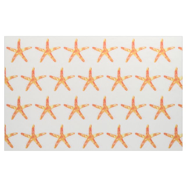 Tecido Starfish Watercolor Art Pattern (Fat Quarter)