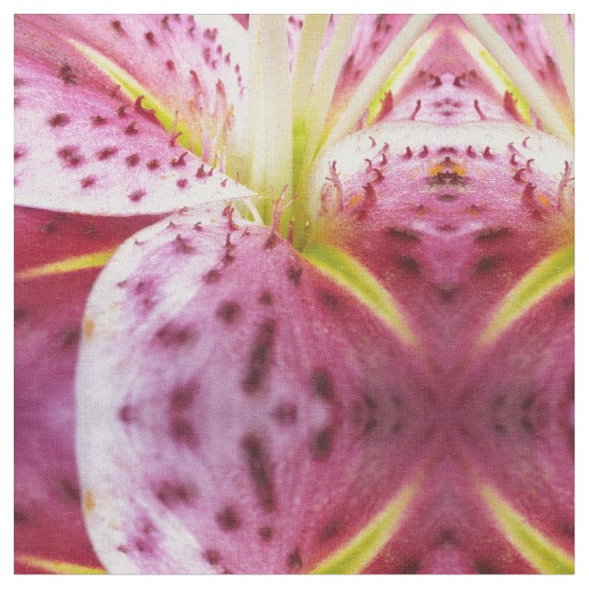 Tecido Stargazer Lily Bright Magenta Floral (Detalhe)