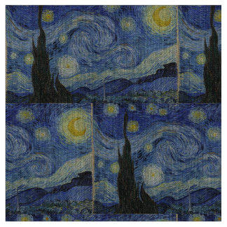 Tecido Starry Night por Vincent Van Gogh