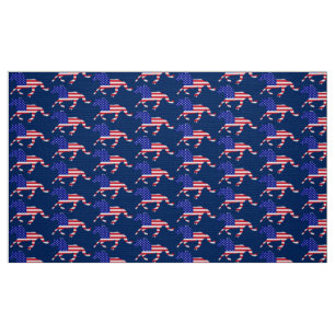 Tecido Stars and Stripes Mustang (azul)