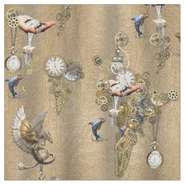 Tecido Steampunk no Dourado Tan Leather