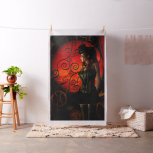 Tecido Steampunk, senhora maravilhosa do steampunk na