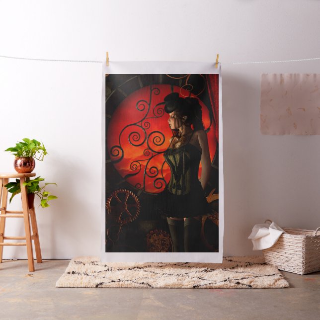 Tecido Steampunk, senhora maravilhosa do steampunk na (In Situ)