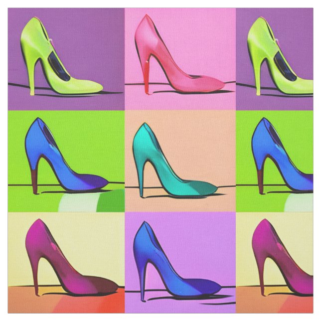 Tecido Stiletto Pumps, High Heels Poster Art (Modelo)