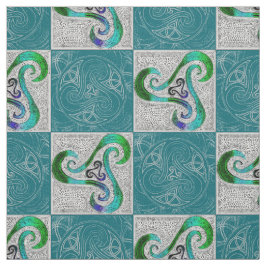 Tecido Stoffbahn celtic Triskele