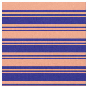 Tecido Stripes de Salmão Azul e Leve