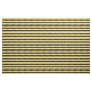 Tecido Stripes Douradas de Abelhas Pretas
