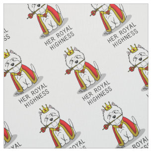 Tecido Sua Alteza Real Dog Westie