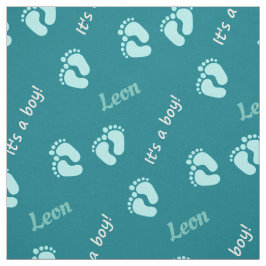 Tecido substâncias personalisierbare com nome bebé rapaz