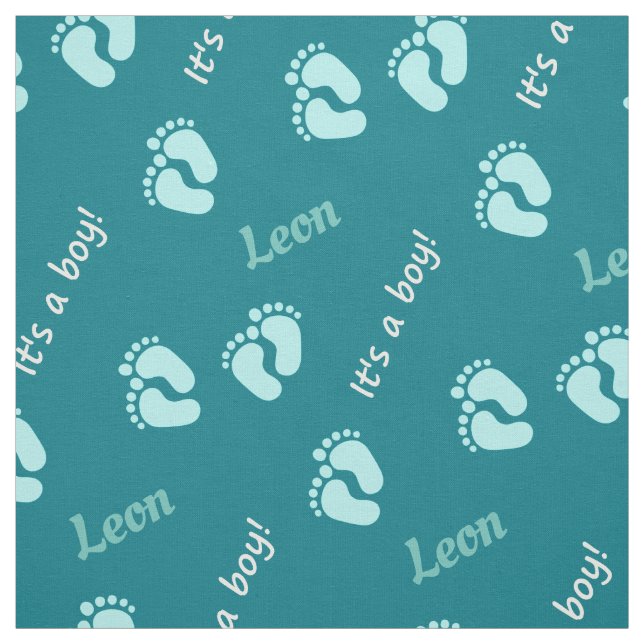 Tecido substâncias personalisierbare com nome bebé rapaz (Modelo)