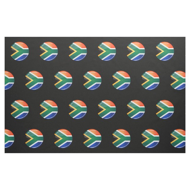 Tecido Sul redondo lustroso - bandeira africana (Fat Quarter)