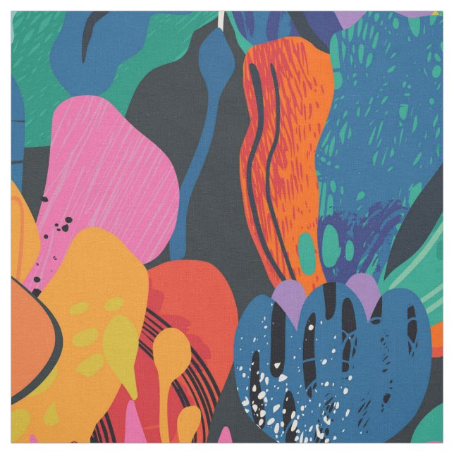 Tecido Summer Floral Abstrato (Modelo)