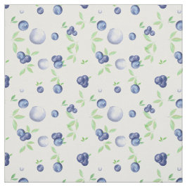 Tecido Summery Watercolor Blueberry