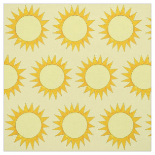 Tecido Sunny Day Beach Yellow Summer Sun Sunshine
