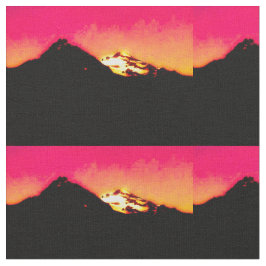 Tecido Sunset da Montanha Vermelha