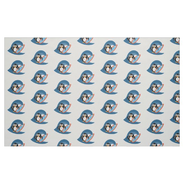 Tecido Surfista pinguim (Fat Quarter)