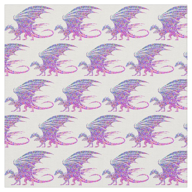 Tecido Surpreendente Dragão Mosaico (Detalhe)