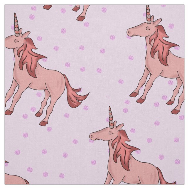 Tecido Suspirando de Bonito Unicórnio Rosa (Modelo)