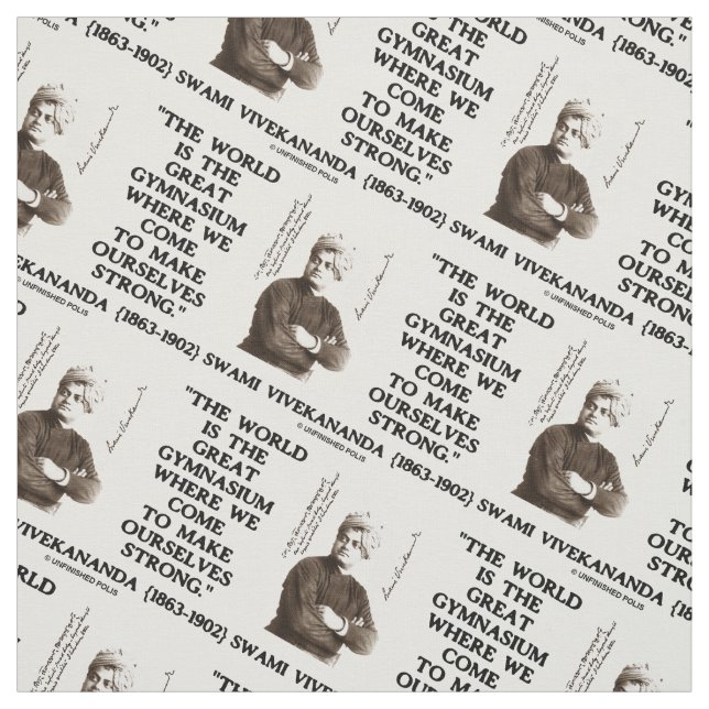 Tecido Swami Vivekananda World Excelente Gymnasium Strong (Modelo)