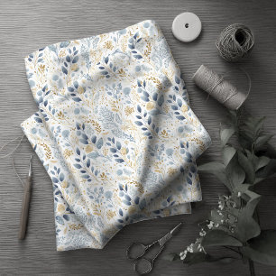 Tecido Sweet Floral Dusty Blue ID1045