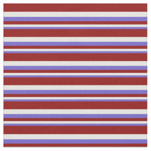 Tecido Tabuleiro Azul, Branco e Vermelho Escuro - Linhas 