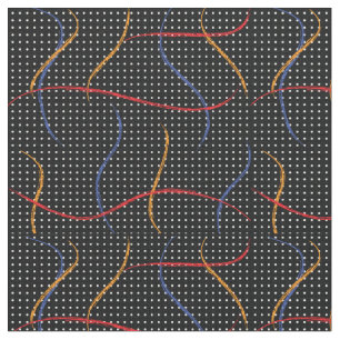 Tecido Tabuleiro e Pontos de Pintura Retroativos