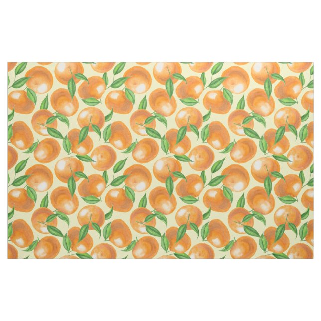 Tecido Tangerinas de aquarela (Fat Quarter)