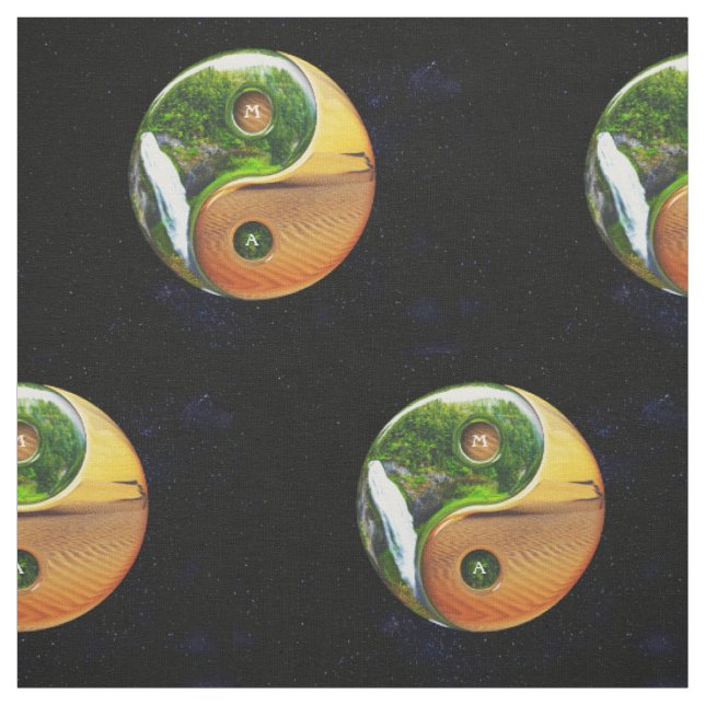 Tecido Taoísmo do deserto e da selva de Yin Yang (Modelo)