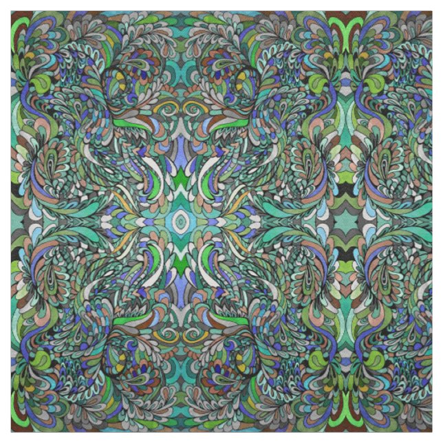 Tecido Tapeçaria Funky do Hippie de TieDye do arco-íris (Modelo)