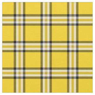 Tecido Tartan amarelo da xadrez