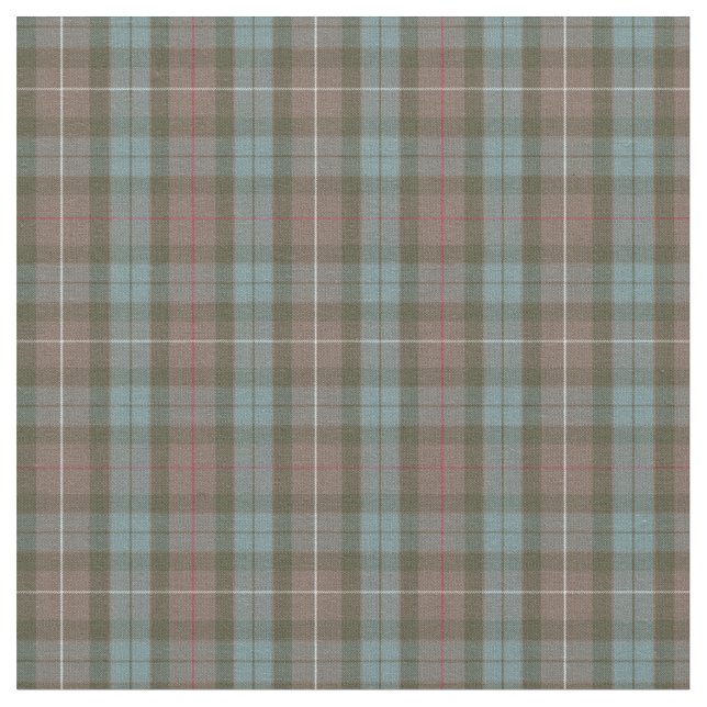 Tecido Tartan antigo da caça de Fraser do clã (Detalhe)