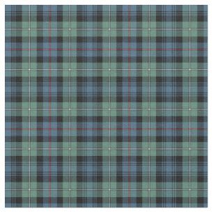 Tecido Tartan antigo de Mackenzie do clã
