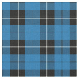 Tecido Tartan azul da caça de Ramsay do clã