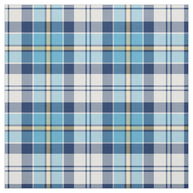 Tecido Tartan azul do vestido de Culloden (Modelo)