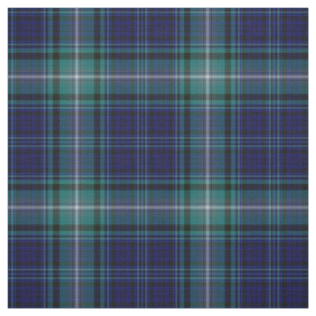 Tecido - Tartan azul e verde (Modelo)