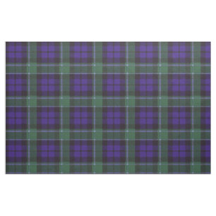 Tecido Tartan do Scottish da xadrez do clã de Graham