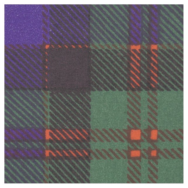 Tecido Tartan do Scottish da xadrez do clã de Macdonald (Detalhe)