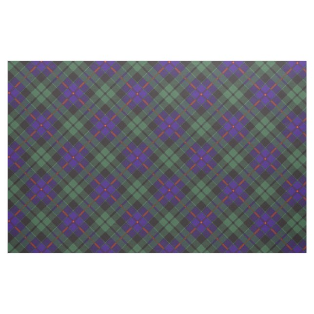 Tecido Tartan do Scottish da xadrez do clã de Morrison (Jarda)