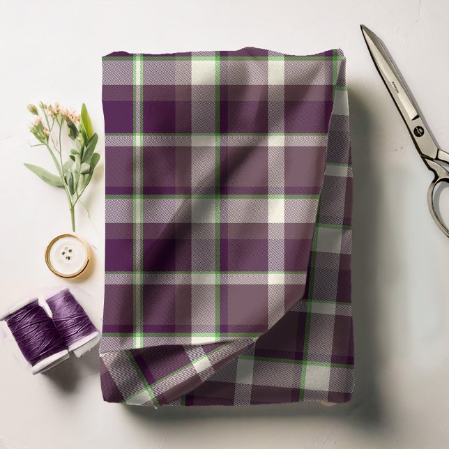 Tecido Tartan Pattern EggPlant e Green ID210 (Criador carregado)