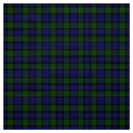 Tecido Tartan preto do relógio