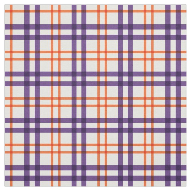 Tecido Tartan roxo e laranja (Modelo)