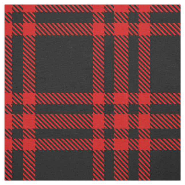 Tecido Tartan Xadrez Red and Black XL (Modelo)
