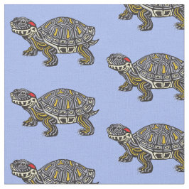 Tecido tartaruga-de-orelha-vermelha