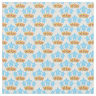 Tecido Tartarugas do Mar Verde Tribais de Ilhas Azuis Cla