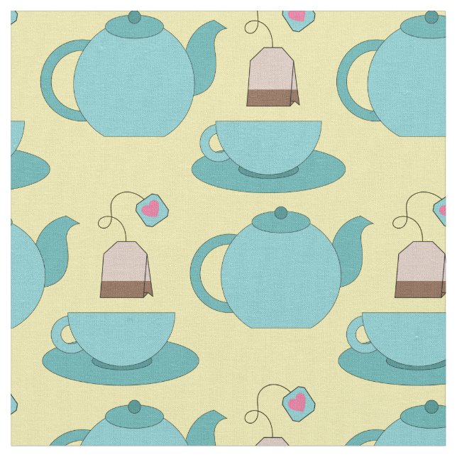 Tecido Tea Cup e Café de Cuta Pote Barista (Detalhe)