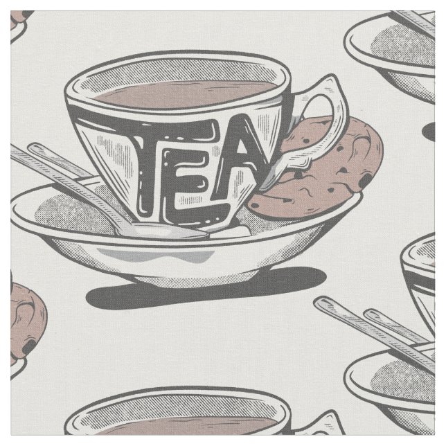 Tecido Teacup e disco (Detalhe)