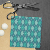 Teal Argyle Knitting Patterno do Diamante Azul-Ver