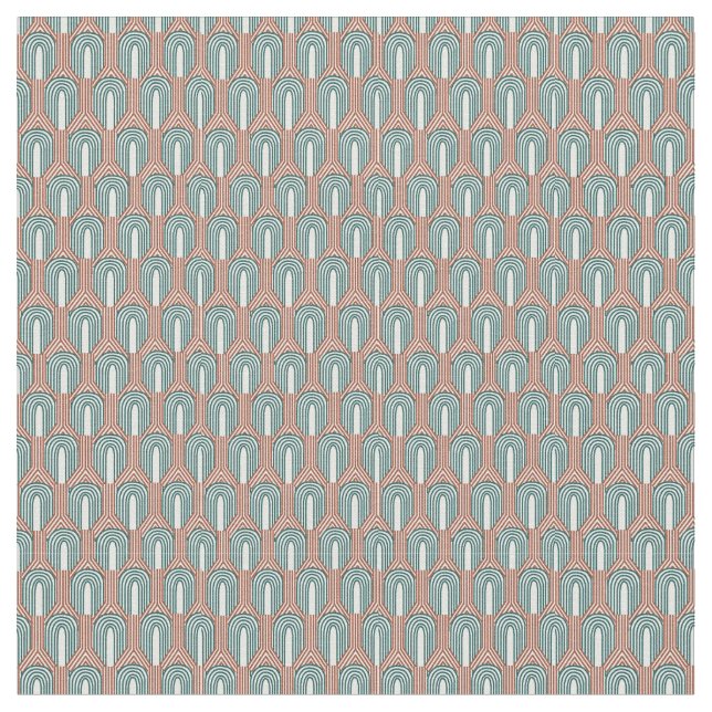 Tecido Teal e Cobre (Detalhe)