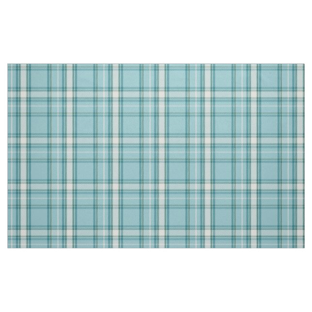 Tecido Teal e Xadrez Verde Tartan (Fat Quarter)